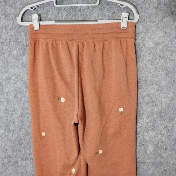 Old Navy Joggers S Tall Sweatpants Embroidery Floral Cottage Core Boho Festival - Picture 6 of 16